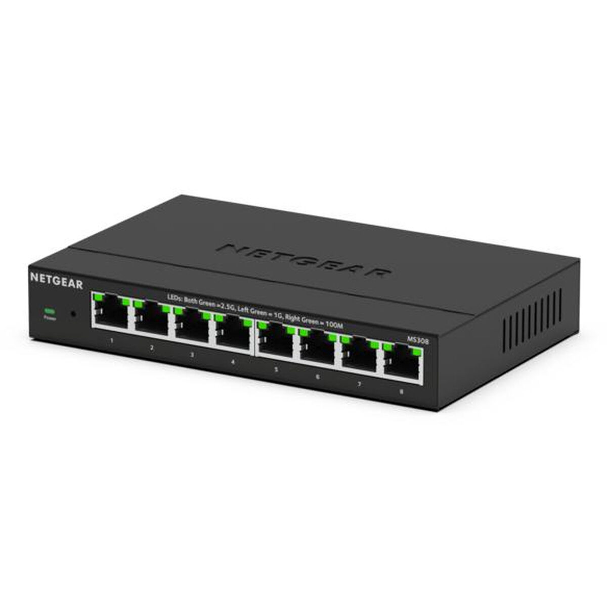Switch til desktop Netgear MS308E-100EUS Sort